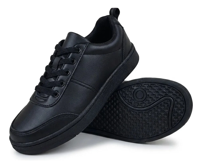 ZAPATILLAS ESCOLAR CUERO ARMONIA 7501 NEGRO TALLAS - 4