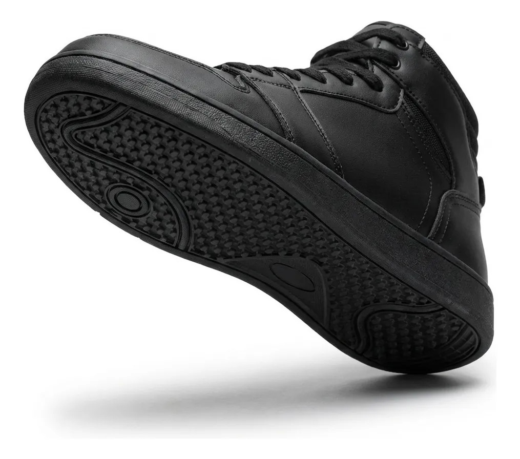 ZAPATO ESCOLAR CON CAÑA ARMONIA CUERO NEGRO 7502 - 3