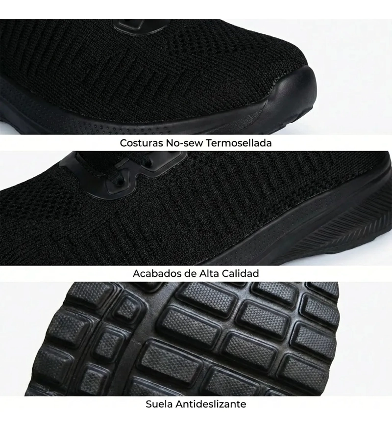 ZAPATILLAS ESCOLARES NEGRAS ARMONIA DEPORTIVAS URBANAS 7058 - 5
