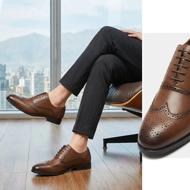 ZAPATO HOMBRE OXFORD CAFE  ELEGANTE VESTIR 7439 - 2