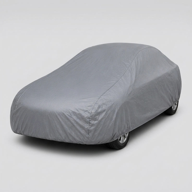 FUNDA CUBRE AUTO GRIS PLOMO PROTECTORA - YARIS SEDAN - 8