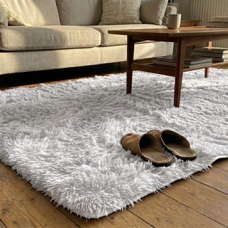 ALFOMBRA ARMONIA PELO MEDIO BLANCO 150X200 CM DECORATIVA LIVING 026 - 2