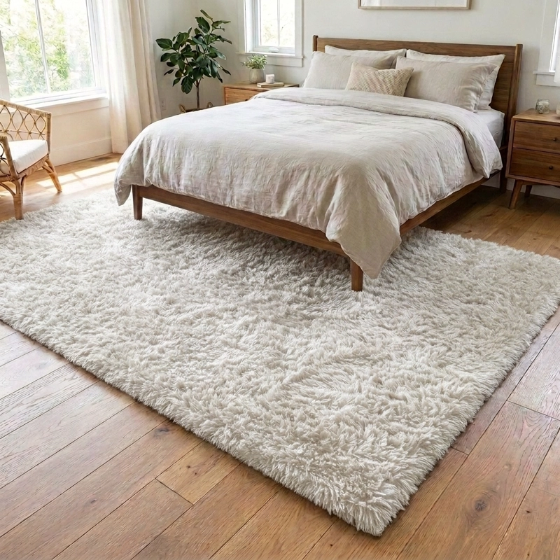 ALFOMBRA ARMONIA PELO MEDIO BLANCO 150X200 CM DECORATIVA LIVING 026 - 6