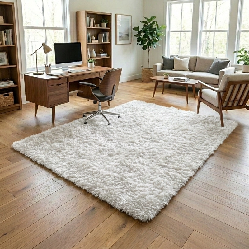 ALFOMBRA ARMONIA PELO MEDIO BLANCO 150X200 CM DECORATIVA LIVING 026 - 7