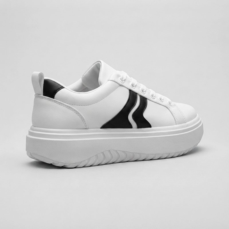 ZAPATILLAS URBANAS BLANCAS MUJER ESTILO - 4