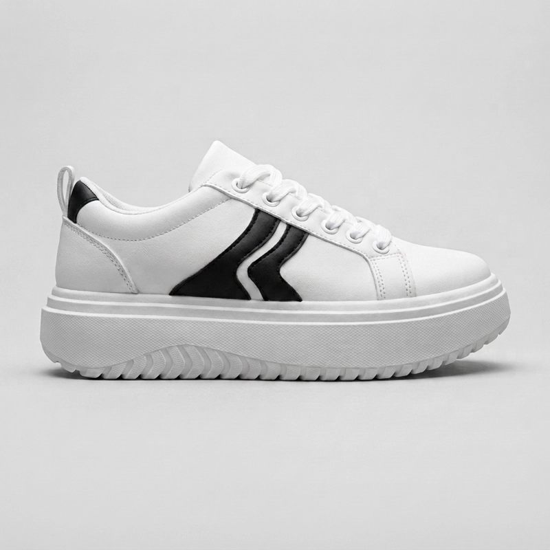 ZAPATILLAS URBANAS BLANCAS MUJER ESTILO - 5