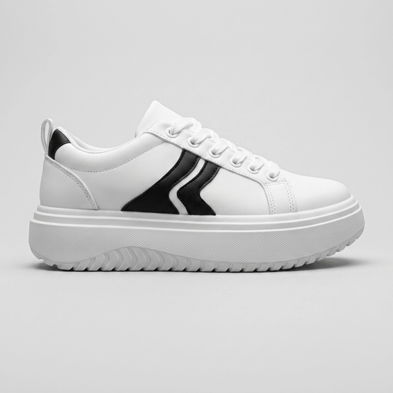 ZAPATILLAS URBANAS BLANCAS MUJER ESTILO - 8
