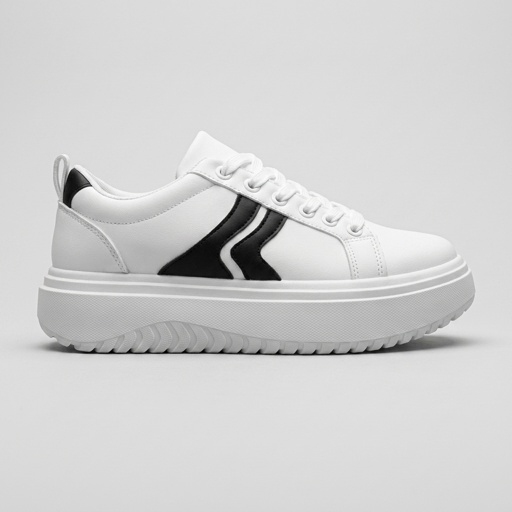 ZAPATILLAS URBANAS BLANCAS MUJER ESTILO - 8