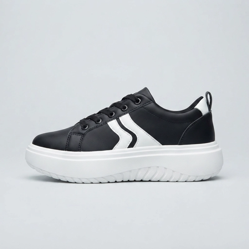 ZAPATILLAS URBANAS NEGRAS DE MUJER MODERNAS - 4