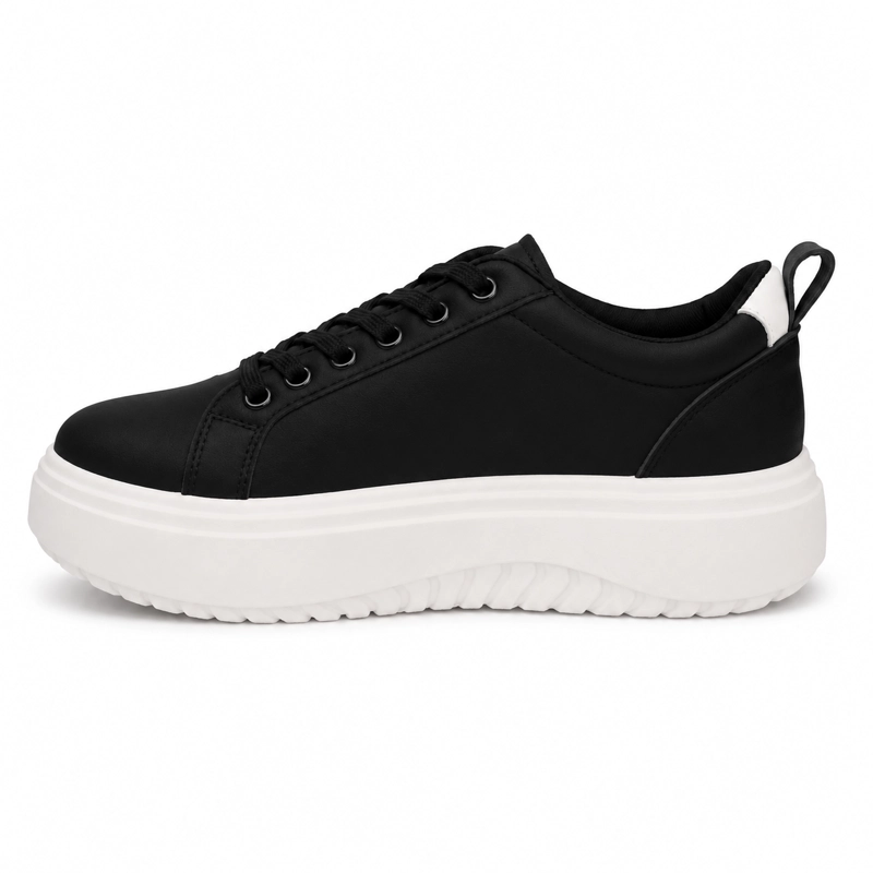 ZAPATILLAS URBANAS NEGRAS DE MUJER MODERNAS - 6