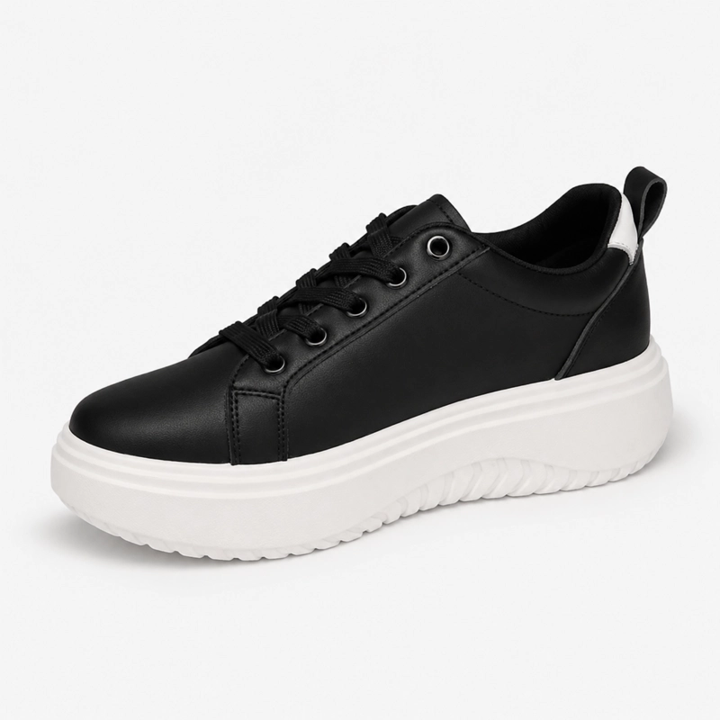 ZAPATILLAS URBANAS NEGRAS DE MUJER MODERNAS - 8