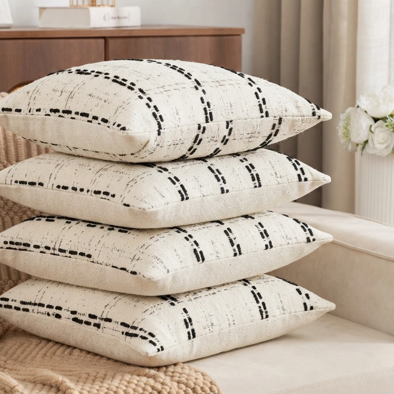 FUNDA DECORATIVA PARA COJIN ETNICO DE HOGAR 805 PACK DE 5 - 7