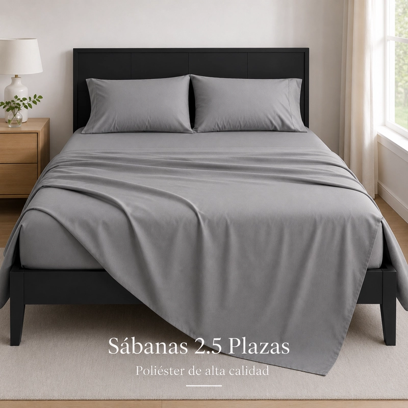 SABANAS 2.5 PLAZAS POLIALGODON ALTA CALIDAD 804 DISEÑO MODERNO - 2