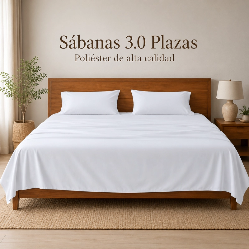 SABANAS 3.0 PLAZAS POLIALGODON ALTA CALIDAD - 7
