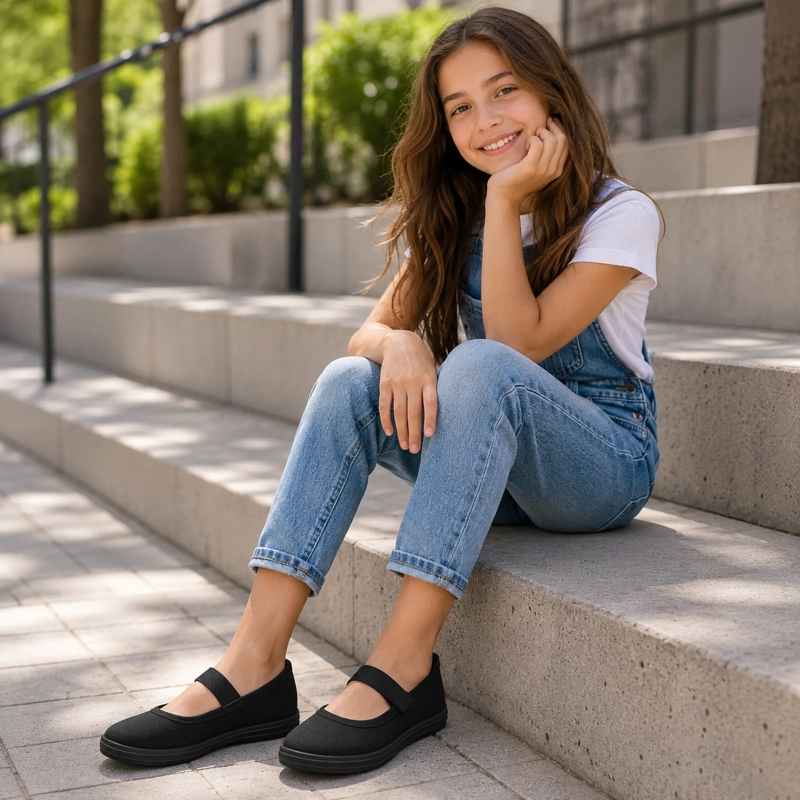BALERINA INFANTIL DE LONA MULTIUSO PARA CUECA, COLEGIO Y USO DIARIO 7018 PARA HOGAR - 3