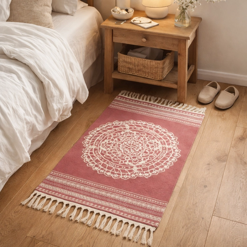 BAJADA DE CAMA LINO DECORATIVA ELEGANTE 60X90CM 740 - 1