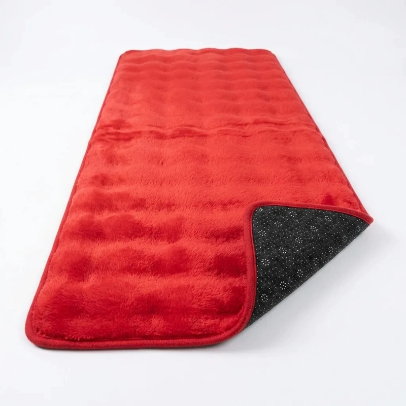 ALFOMBRA PASILLERA PELUDA BAJADA DE CAMA 602 - ROJO - 1