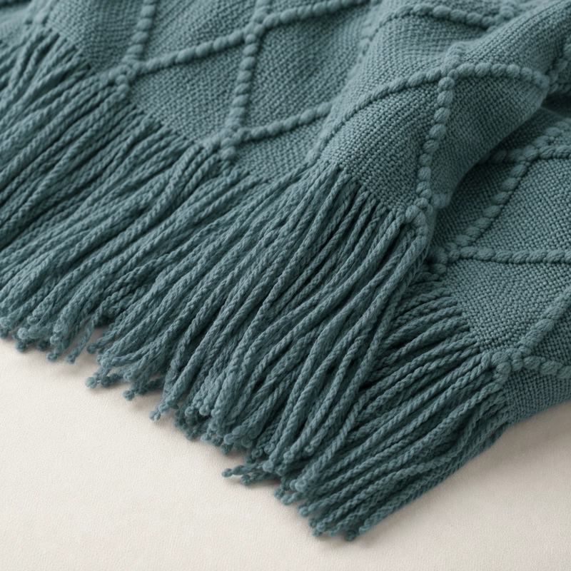 MANTA VERDE LIVIANA DECORATIVA PARA CAMA Y SILLON 012 PARA HOGAR - 8