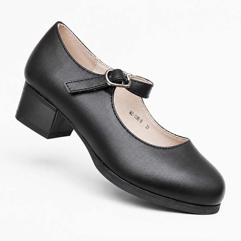 ZAPATO MUJER CUECA NEGRO TRADICIONAL ARMONIA 7292 - 1