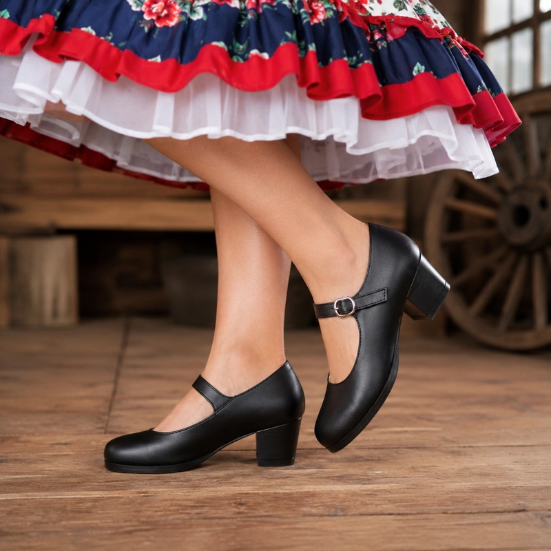 ZAPATO DE CUECA PARA MUJER CON HEBILLA ARMONIA 7292 - 5