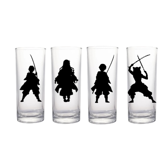 SET DE VASOS ALTOS KIMETSU NO YAIBA DEMON SLAYER - 1