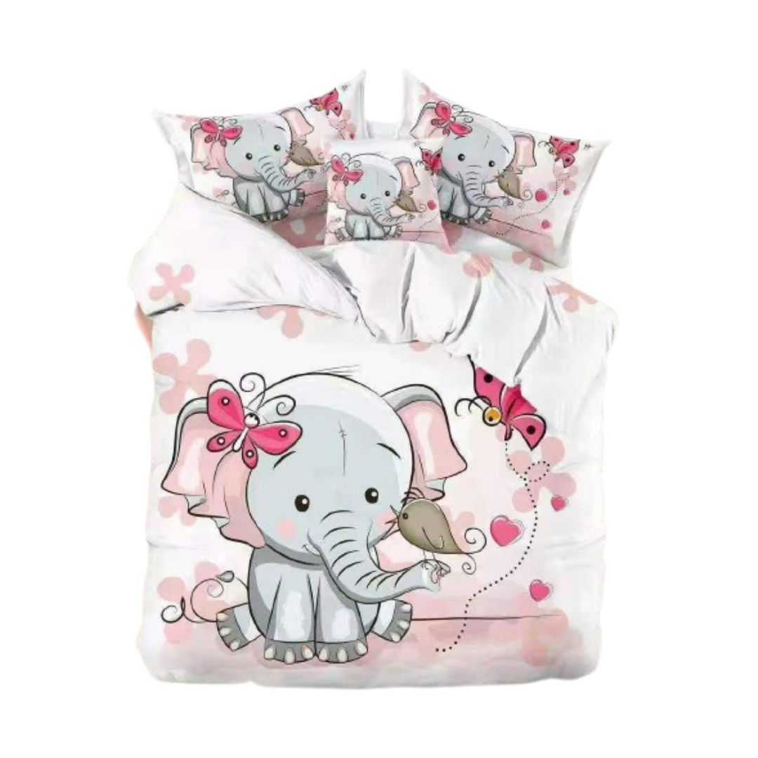 CUBRECAMA ROSA QUILT VERANO INFANTIL 1.5 PLAZAS EMILY - 1