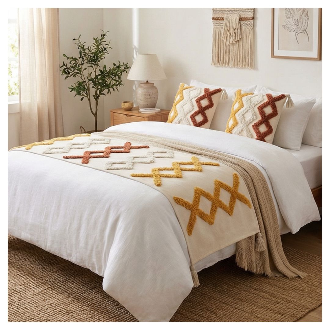 SET DE PIECERA BOHO 2 PLAZAS/KING - VERONA - 1