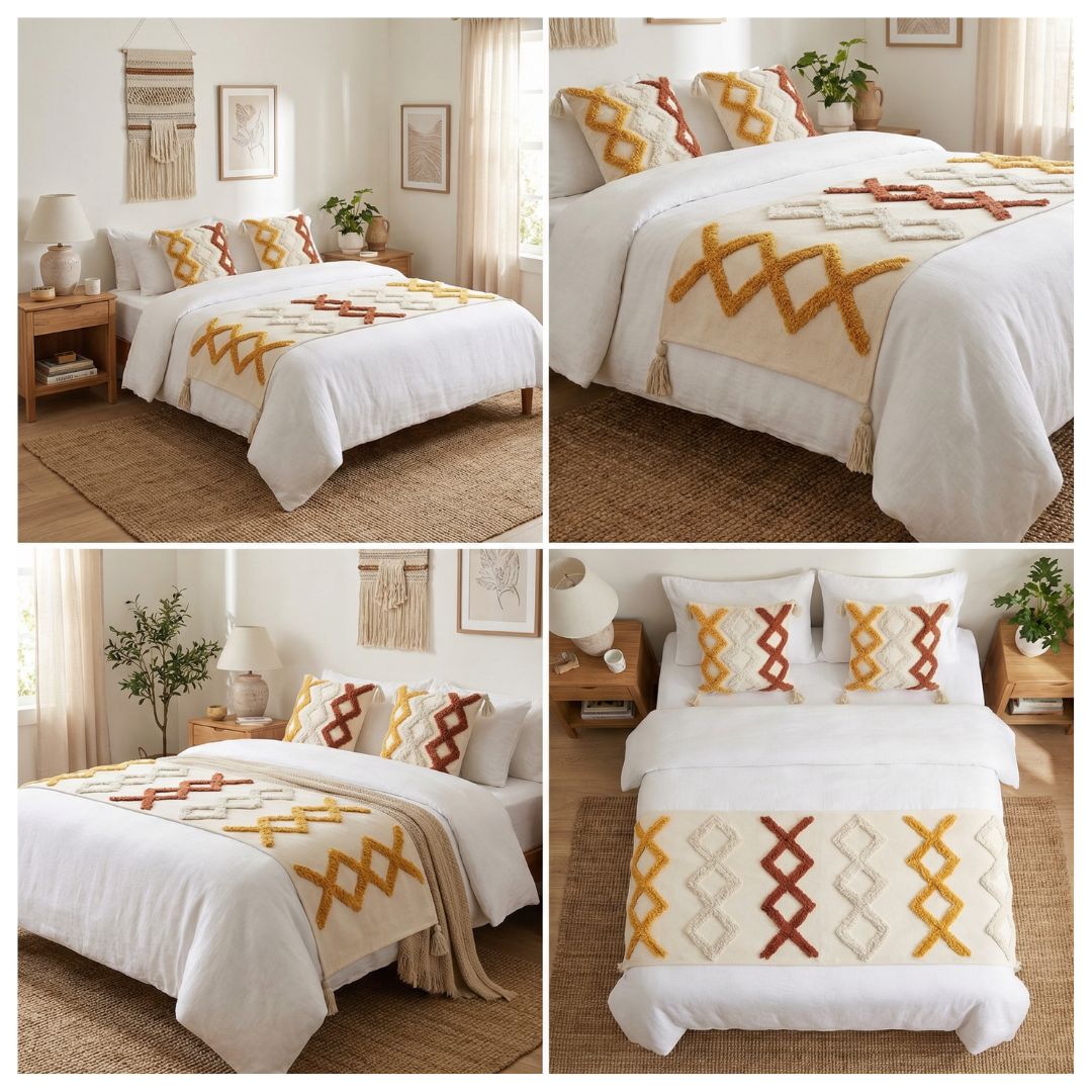 SET DE PIECERA BOHO 2 PLAZAS/KING - VERONA - 4