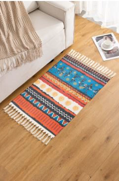 BAJADA DE CAMA RÚSTICA 60X90 CMS NÓRDICO MULTICOLOR - 1