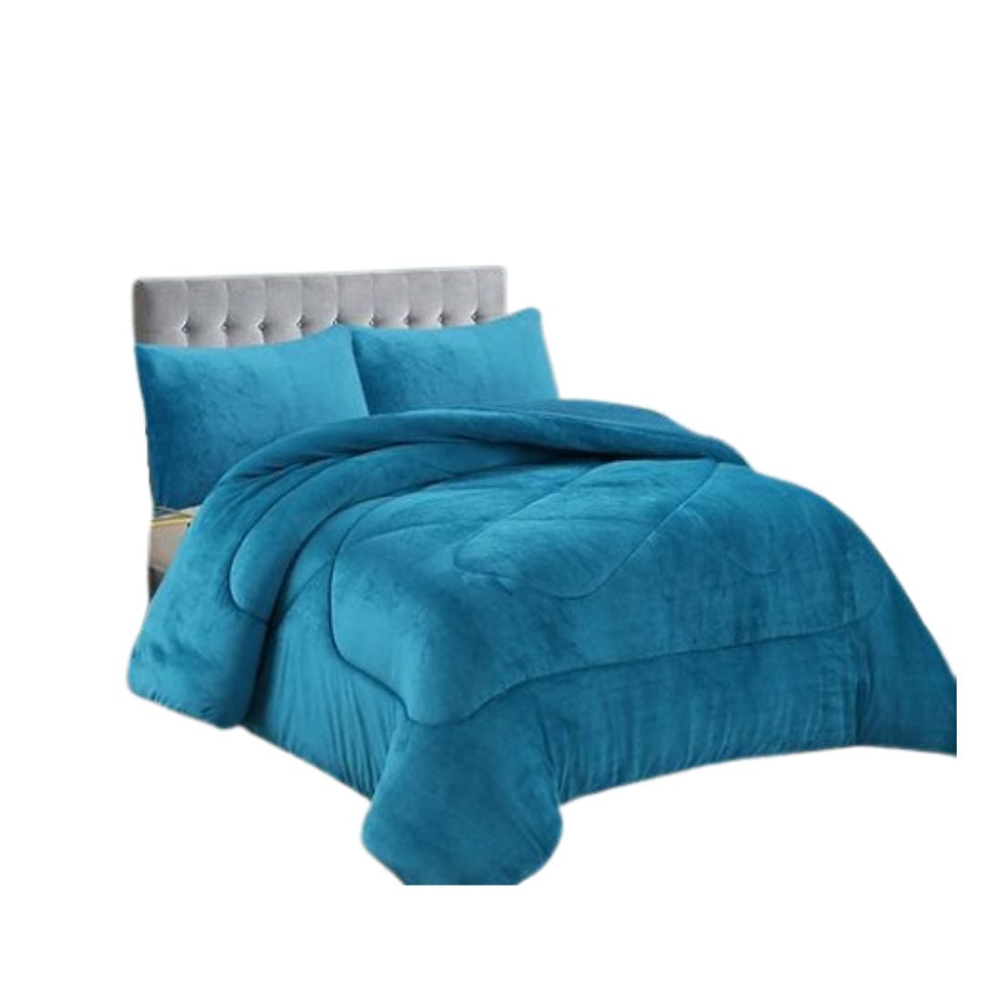 COBERTOR CHIPORRO INVIERNO 1.5 PLAZAS - AZUL ACERO 020 - 1