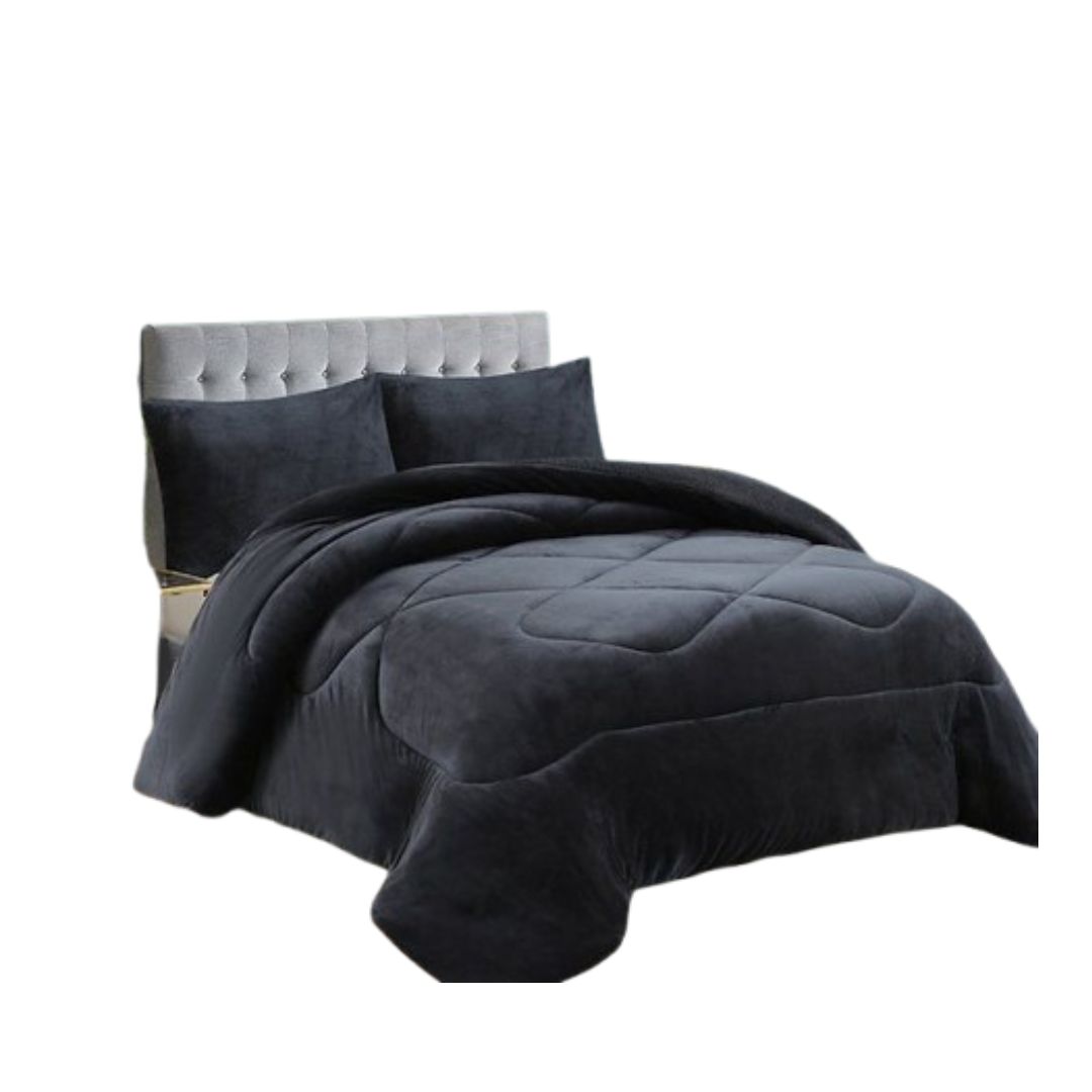 COBERTOR CHIPORRO INVIERNO 1.5 PLAZAS - GRIS OSCURO 021 - 1