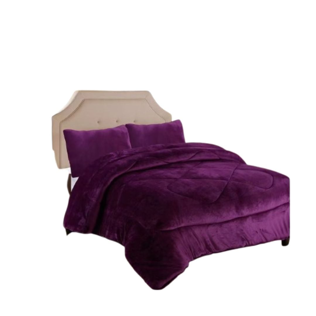 COBERTOR CHIPORRO INVIERNO 1.5 PLAZAS - MORADO 007 - 1