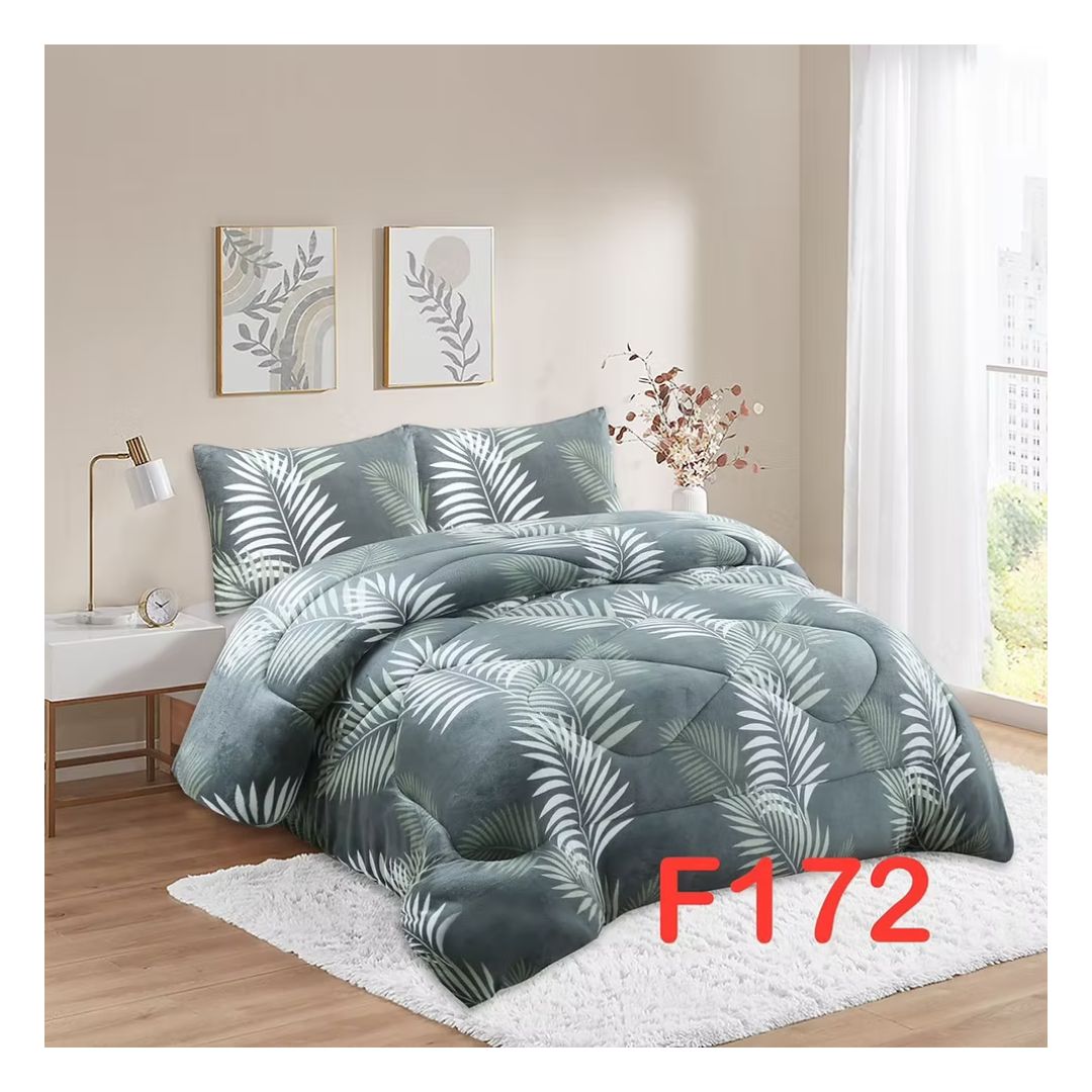 COBERTOR CHIPORRO INVIERNO KING - GRIS RAMAS F172 - 1