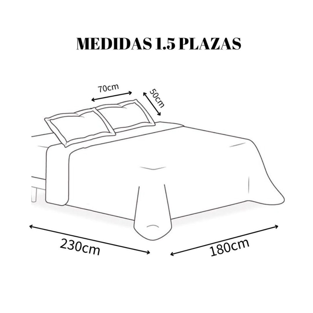 COBERTOR CHIPORRO 1.5 PLAZAS - ROMBO TRICOLOR M27 - 3
