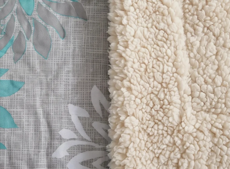 CUBRECAMA SHERPA 1.5 PLAZAS - FLORAL REIKIAVIK AQUA M932 - 3