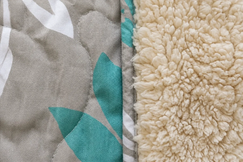 CUBRECAMA SHERPA 1.5 PLAZAS - FLORAL REIKIAVIK AQUA M932 - 6