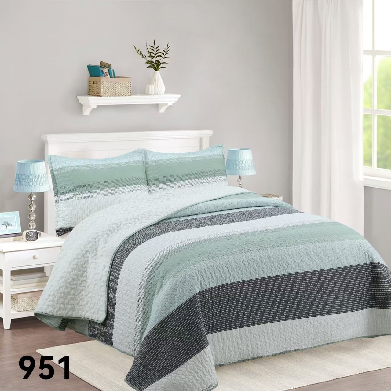 CUBRECAMA SHERPA 1.5 PLAZAS - VERDE MATIZ M951 - 4