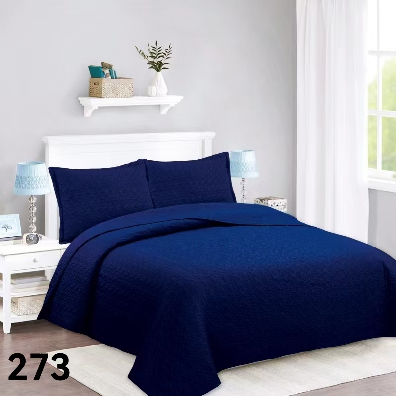 CUBRECAMA QUILT VERANO 2 PLAZAS - AZUL MARINO 273 - 1