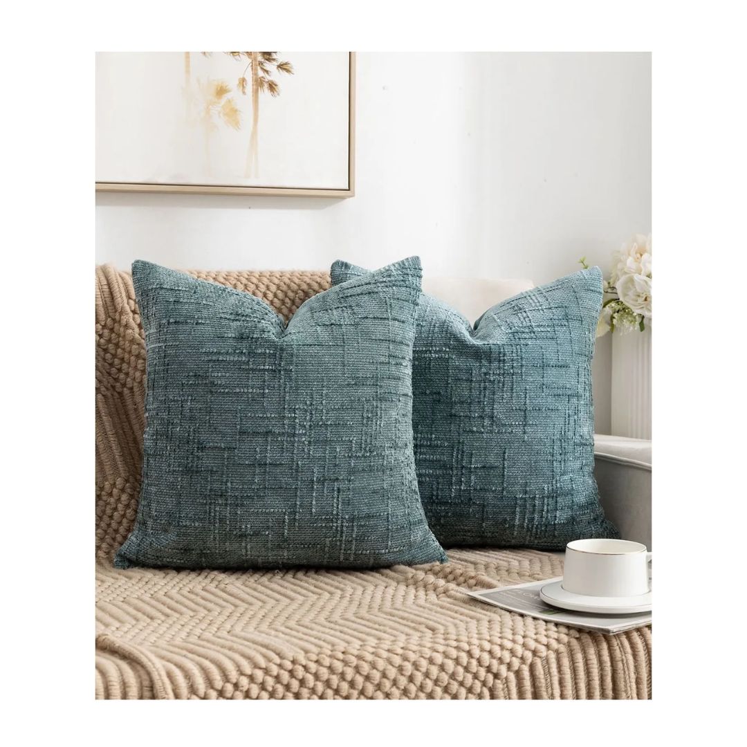 JUEGO DE PIECERA CHENILLE 2 PLAZAS/KING - MENTA - 2