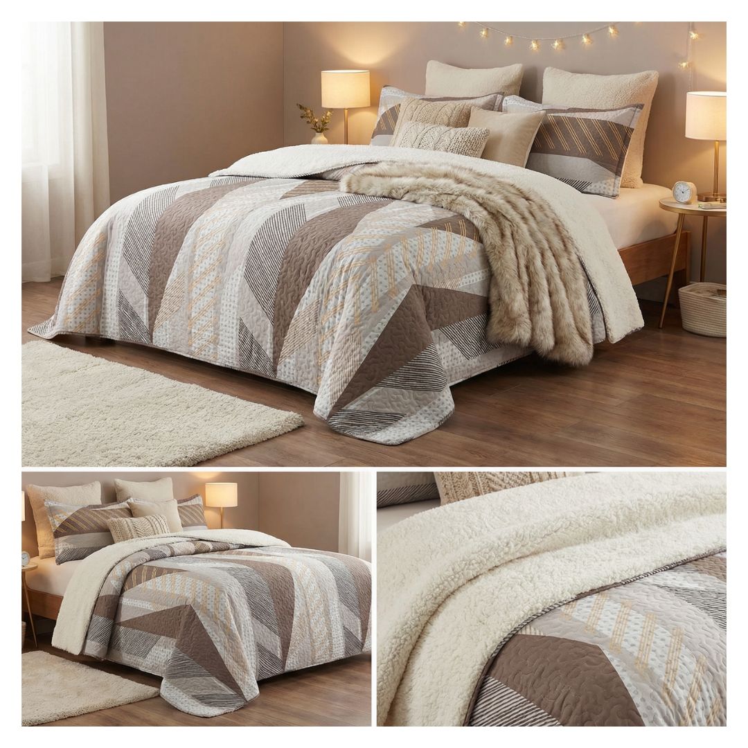 CUBRECAMA QUILT SHERPA 1.5 PLAZAS - APACHE M959 - 4
