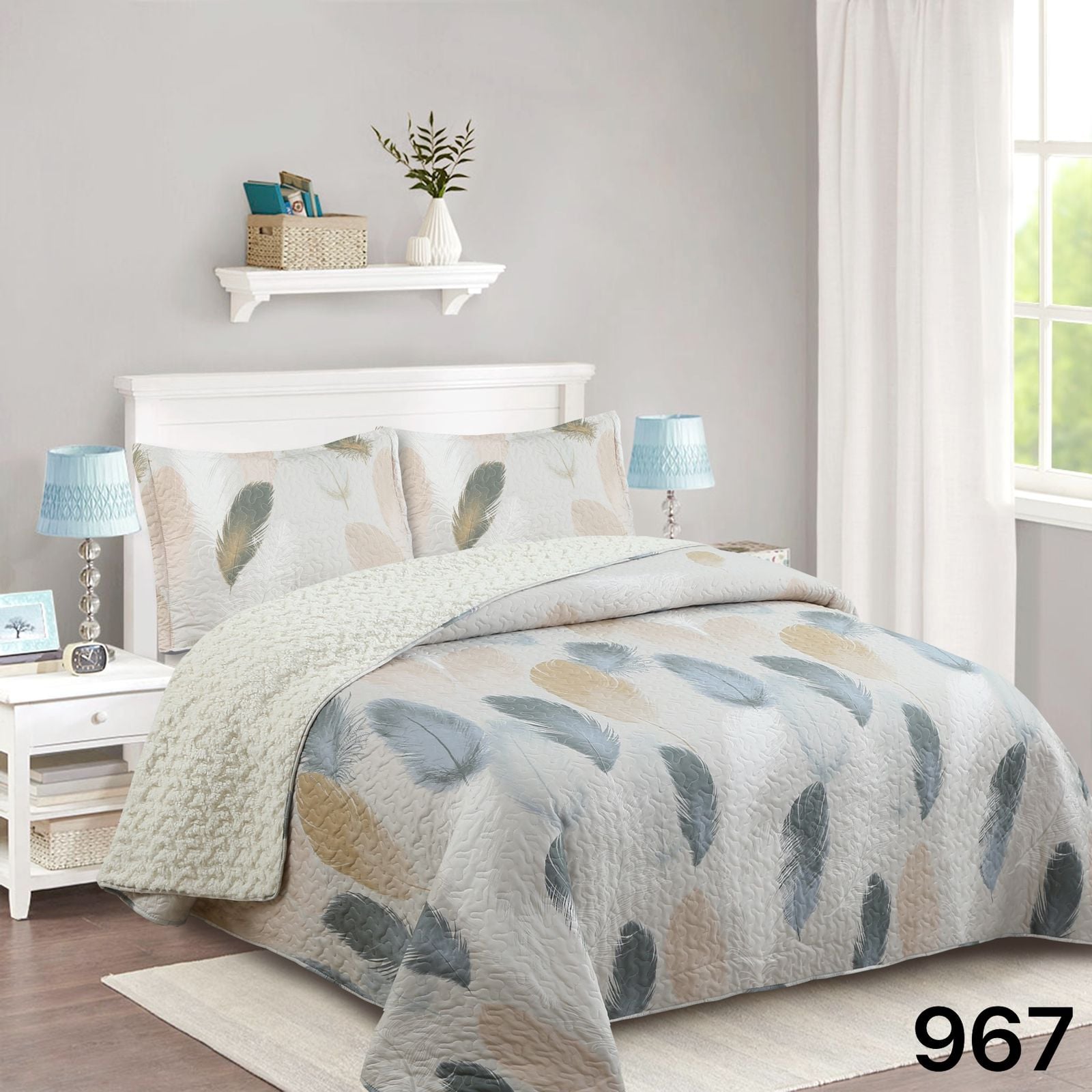 CUBRECAMA QUILT SHERPA 2 PLAZAS - DAKOTA M967 - 4