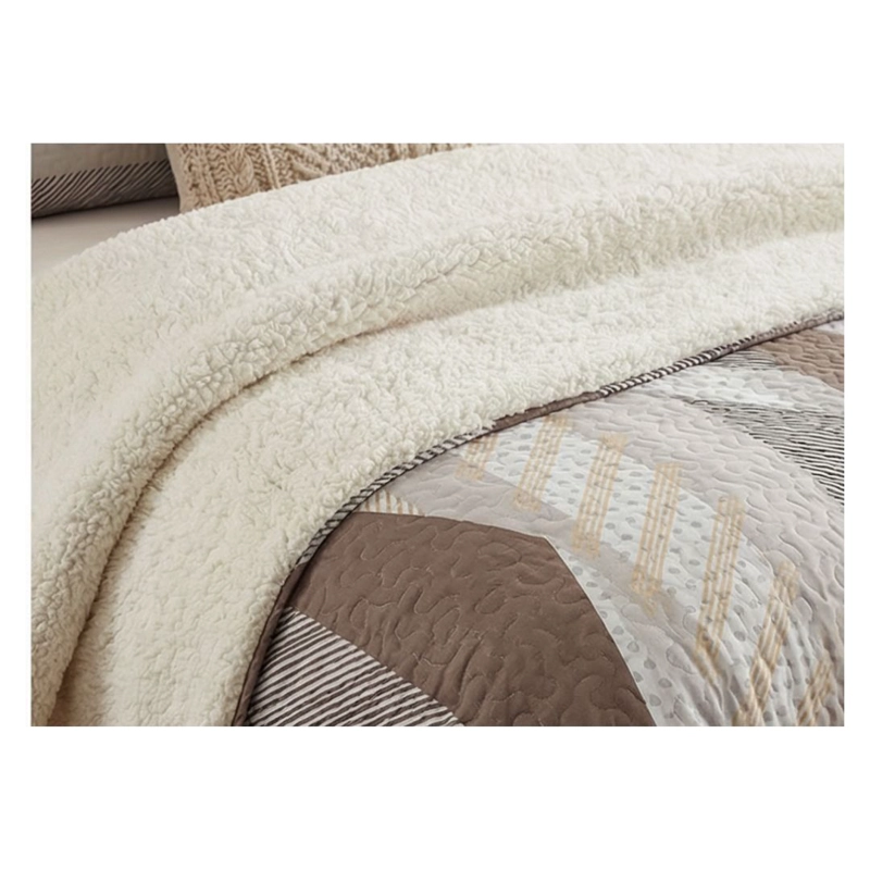 CUBRECAMA QUILT SHERPA 2 PLAZAS - APACHE M959 - 2