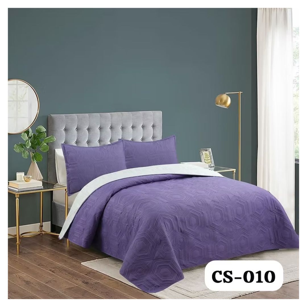 CUBRECAMA QUILT DE VERANO 1.5 PLAZAS - LILA CS010 - 2