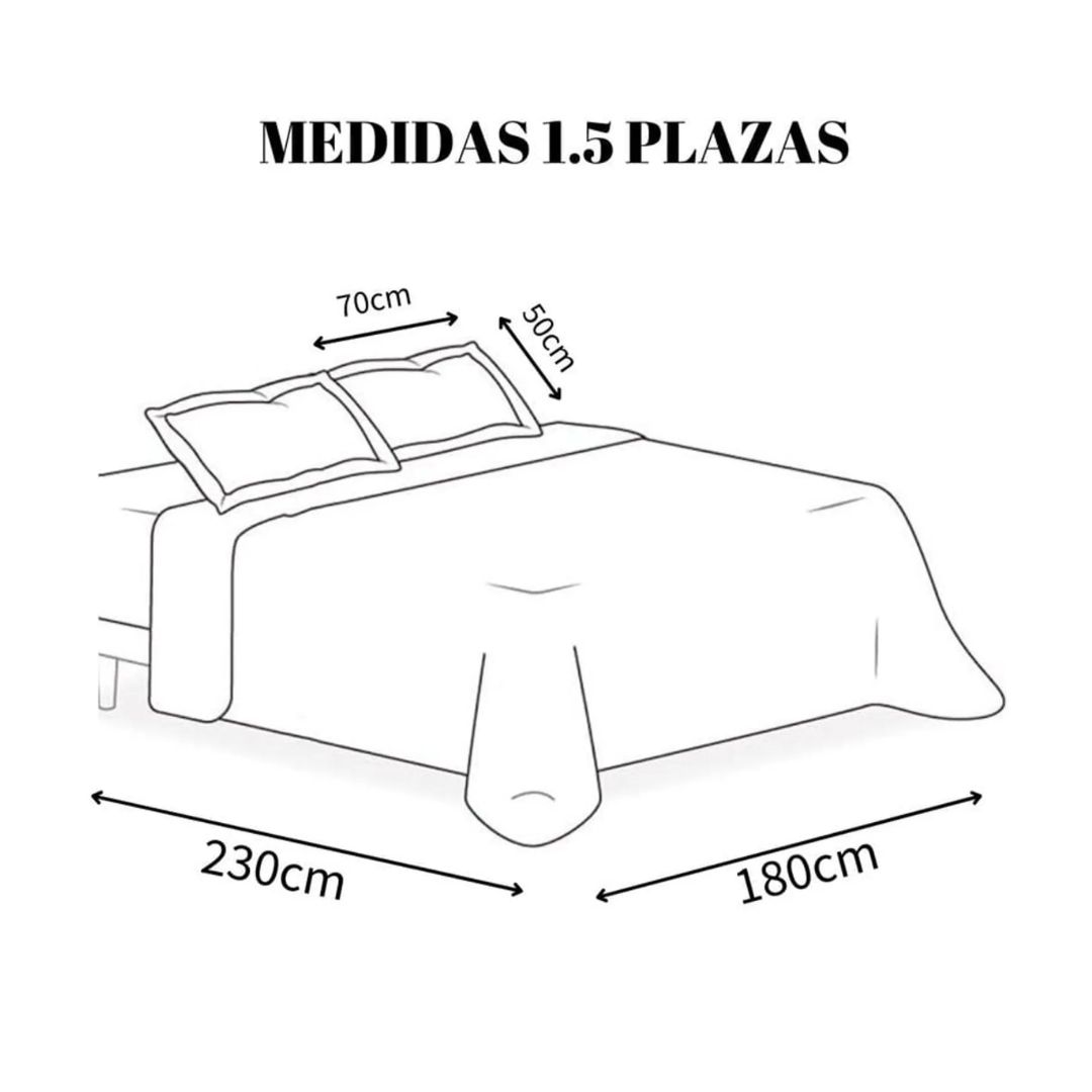CUBRECAMA QUILT DE VERANO 1.5 PLAZAS - LILA CS010 - 3