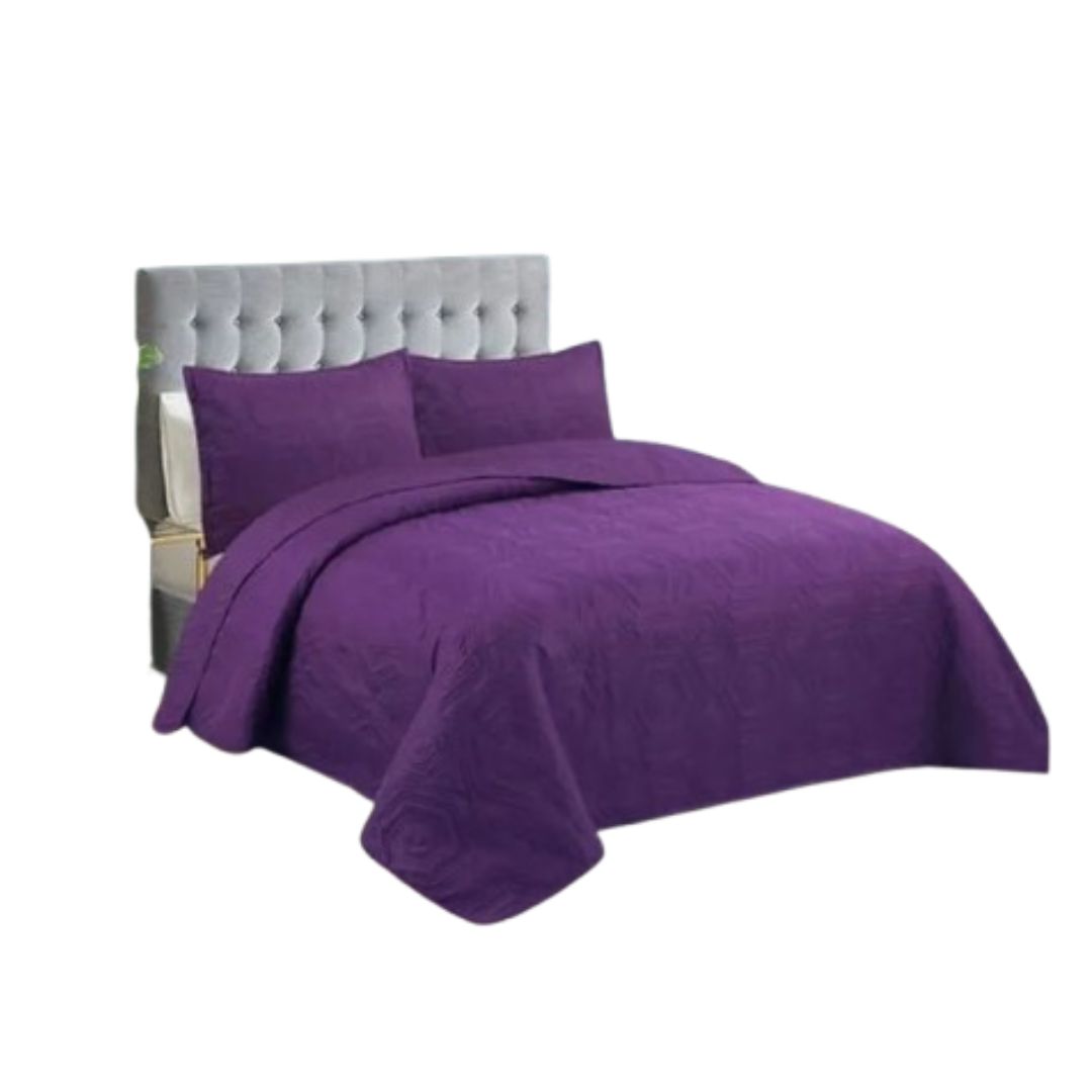 CUBRECAMA QUILT VERANO 2 PLAZAS - MORADO CS020 - 1