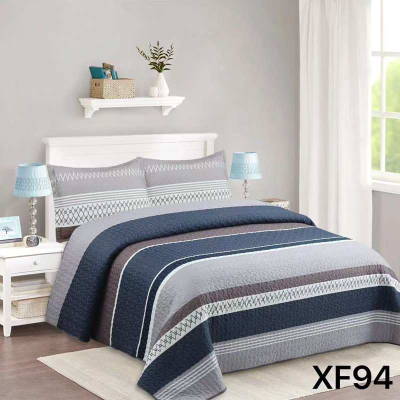 CUBRECAMA QUILT VERANO 1.5 PLAZAS - GRIS MATIZ XF94 - 1