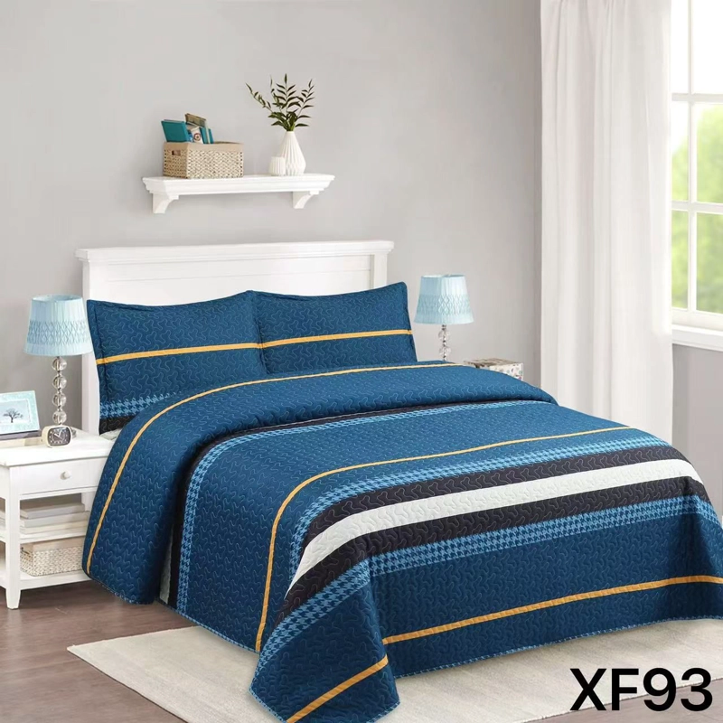CUBRECAMA QUILT VERANO 1.5 PLAZAS - AZUL SUECIA XF93 - 1