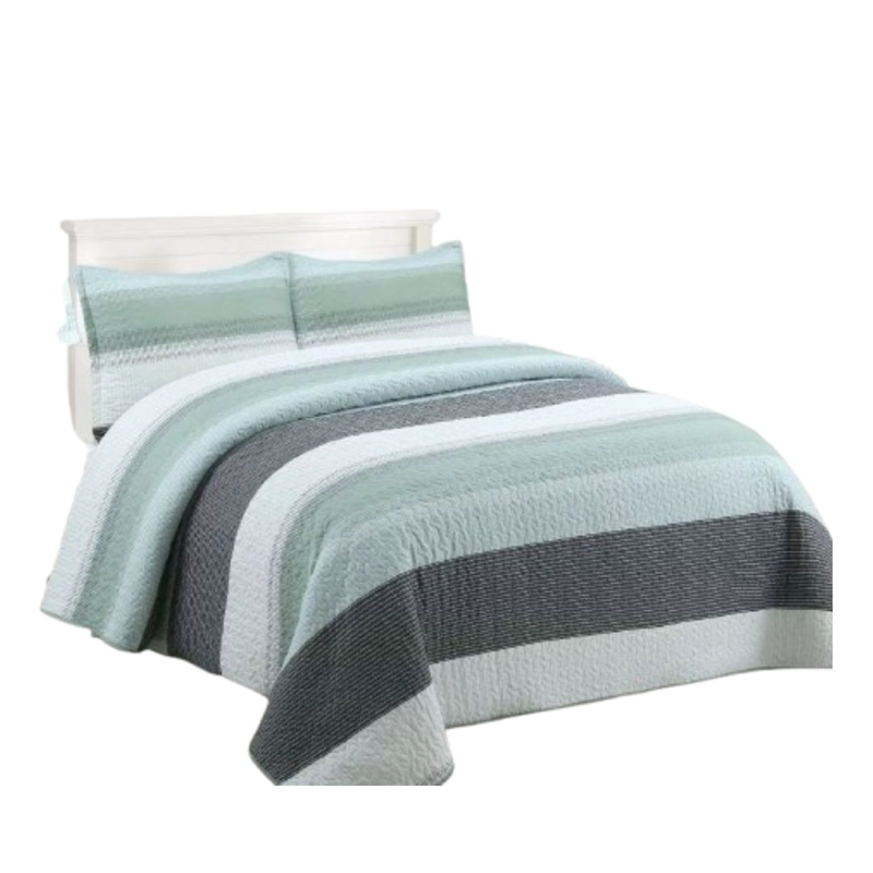 CUBRECAMA QUILT VERANO KING - VERDE MATIZ XF91 - 2