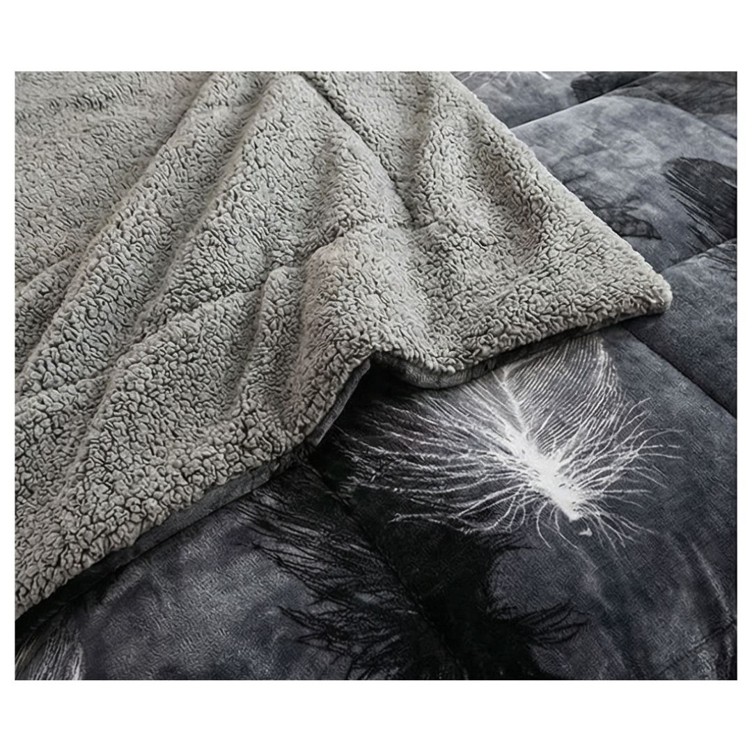 COBERTOR CHIPORRO INVIERNO KING - GRIS DIENTES DE LEON M88 - 2
