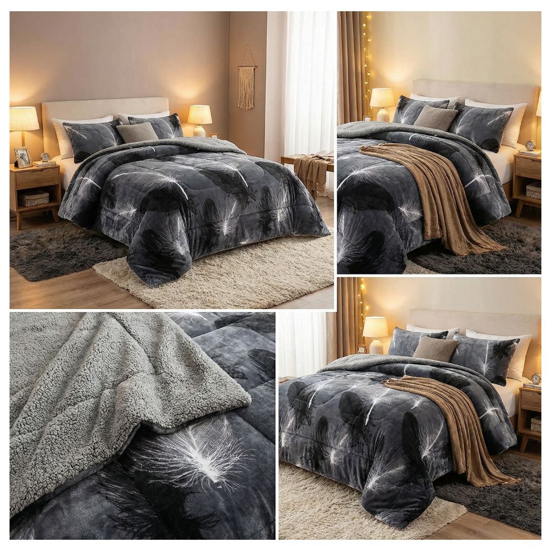 COBERTOR CHIPORRO INVIERNO KING - GRIS DIENTES DE LEON M88 - 4